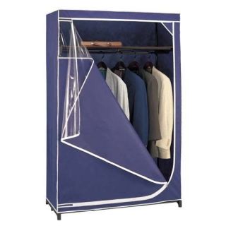 Blue Storage Armoire  Portable Closet Garment Wardrobe