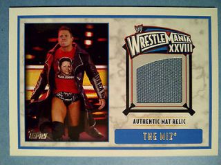   WWE Wrestling THE MIZ Authentic WRESTLEMANIA XXVII MAT RELIC Card