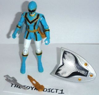 Power Rangers Mystic Force Blue Ranger With Weapons 2006