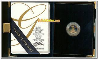 2008 Gold Eagle Proof in American Eagle