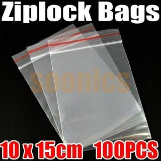   Jewelry Ziplock Zip Lock Seal Reclosable Plastic Poly Clear Bags