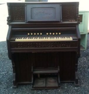 antique organ in Keyboard