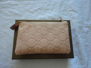  100% Authentic Gucci Guccissima Pink Leather Coin Purse/ Card Holder
