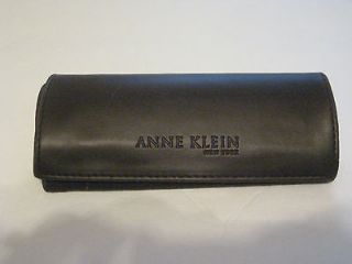   ANNE KLEIN sunglasses / eyewear brown leather protective hard case