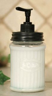 Primitive Hoosier Soap Dispenser New Black Lid & Pump