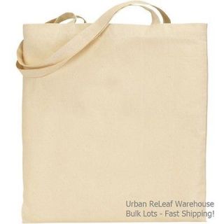 12 Natural Canvas Tote Bags! Blank Art Craft Supply Book Print BULK 
