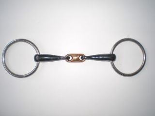 SWEET IRON LOOSE RING SNAFFLE WITH COPPER FRENCH LINK