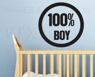 Wall Quote Decal Sticker Vinyl Lettering Large All Boy Nursery Babys 