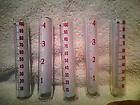 Rain gauge tube vial glass art craft hobby replacement lot of qty 