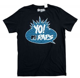   MTV Yo Rap Mens t shirts, Black, Brand New, Music Television Rap