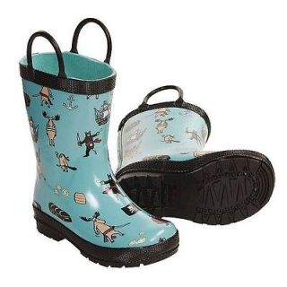 NEW Hatley Rain Boots  Wild Pirates Kids Boys / Girls