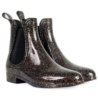 glitter rain boots
