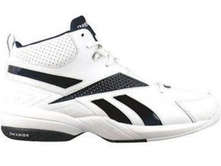 Reebok Buckets V 57400 White Basketball Sneakers Shoes Mens DMX Ride 