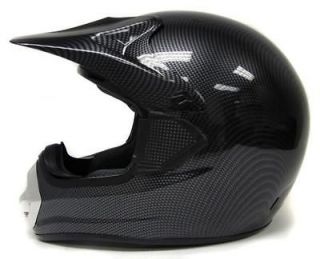 Motocross Off Road Dirt Bike ATV UTV Helmet Carbon~M