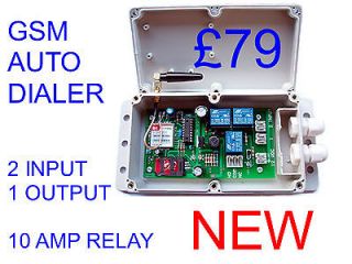 GSM SWITCH & AUTO DIALLER 2X INPUTS 1X 10AMP RELAY OUTPUT 