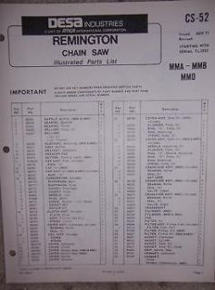remington chainsaw parts in Chainsaw Parts & Accs