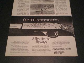 1982 Remington Guns Magazine Ad Atlantic Duck Unlimited Commemorative 