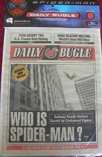 Spiderman authentic prop exact replica certs included DAILY BUGLE