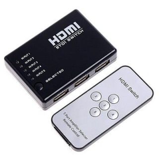   1080P Video HDMI Switch Switcher Splitter for HDTV PS3 DVD + IR Remote