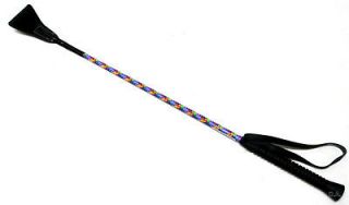    colored Fiberglass Covered Riding Crop with Wrist Strap Horse Tack
