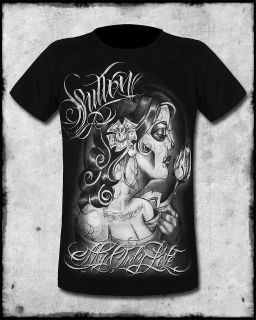 SULLEN CLOTHING MY ONLY LOVE MENS BLACK DAY OF THE DEAD TATTOO SS TEE 