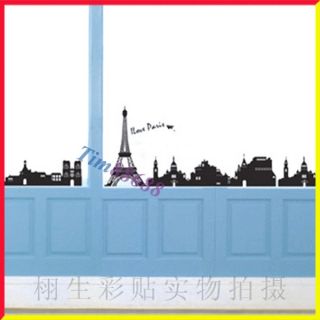   Tower la Tour Eiffel Removable Wall Vinyl Sticker Decals Wallpaper