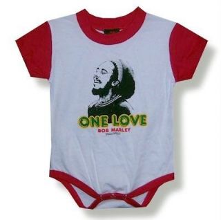 BOB MARLEY Ska Reggae Rocksteady ONE LOVE Baby Toddler ONESIE CLOTHING 