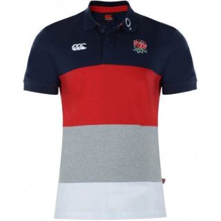   England Rugby Union Striped Polo Shirt   Mens   Free Uk Postage