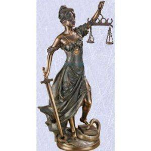 Goddess themis statue greek justice roman sculpture LRG large size 
