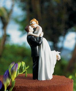 True Romance Couple Unique Wedding Cake Topper Custom Hair Colors 