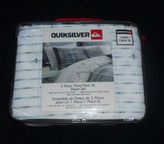 Quiksilver Payback Plaid 3Pc Twin/Twin XL Sheet Set