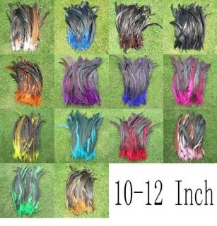 New 50Pcs OVER BADGER SADDLE ROOSTER FEATHERS ltos colors 10 12inch 