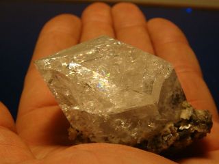 Large HERKIMER DIAMOND Quartz Crystal from NY Full of Rainbows 