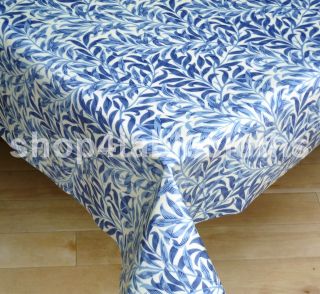 WILLIAM MORRIS willow bough blue TABLECLOTH 1.35m round