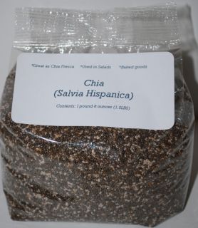 Chia Seed Salvia Hispanica 1 Pound High Protein
