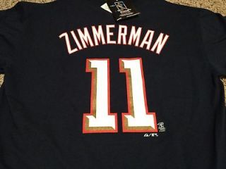 Ryan Zimmerman Washington Nationals Jersey T Shirt NEW NWT Majestic 