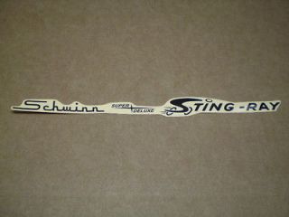   Schwinn Super Deluxe Stingray Bicycle Black Peel & Apply Vinyl Decal
