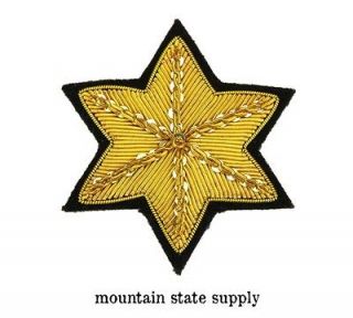   Embroidered Mounted Officers Saddle Blanket Chevrac Badge Small Star