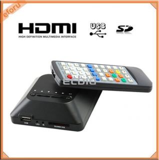   USB Multi Media Player AV Out 1080P Full HD HDD SD MMC Remote Control