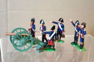 PRINCE AUGUST ASSET TROPHY NAPOLEONIC FRENCH CANNON CREW & SOLDIERS 