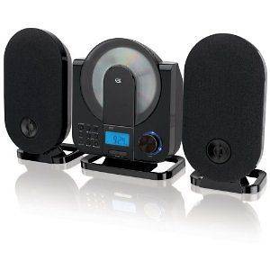   Home Music System Vertical CD Player AM/FM Radio Digital Clock Remote