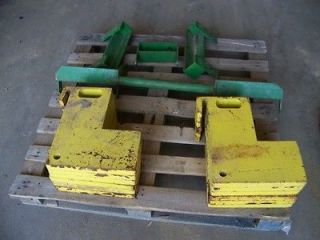 11 JOHN DEERE 620 630 TRACTOR STEEL SUITCASE WEIGHTS AND BRACKETS FOR 