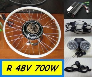 48V 700W R Electric Bicycle Kit Hub Motor Scooters Conversion By Sea 7 