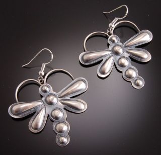 OLD PAWN STYLE ~ DRAGONFLY ~ EARRINGS ~ STERLING SILVER ~ BY CHEE 