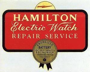 HAMILTON ELECTRIC WATCH REPAIR SERVICE MANUALS WIND UP