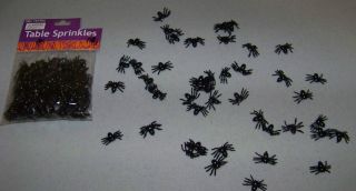 144 HALLOWEEN Decor Plastic SPIDER TABLE SCATTERS