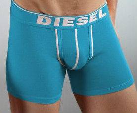 Diesel Mens Boxer Trunk Stretch Jersey Bright Blue White Cheap Boxers 