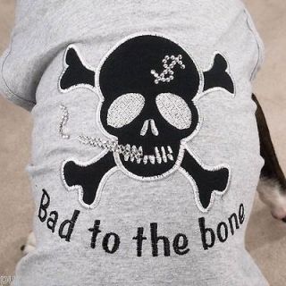 SMALL chihuahua toy poodle DOG BIKER SHIRT ZACK ZOEY clothes BAD TO 