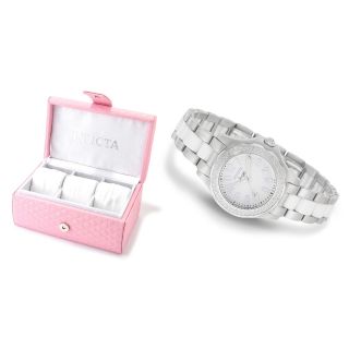   Womens Angel Diamond Accented Stainless Steel & Ceramic Watch 1779
