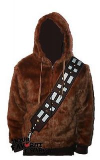 Star Wars I AM Chewie Chewbacca Furry Costume Licensed Zip Up Hoodie S 